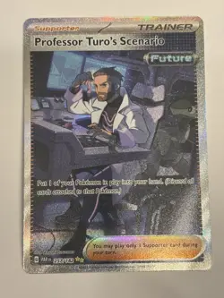 Pokemon Card TCG - Professor Turo's Scenario 257/182 - Paradox Rift - SIR - NM - Image 1