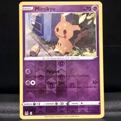 Mimikyu 080/196 Pokemon Lost Origin SWSH Reverse Holo Rare Card NM - Image 1