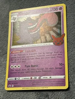 Gengar 057/198 Pokemon Card 2021 Trick Or Trade Rare Holo NM - Image 2