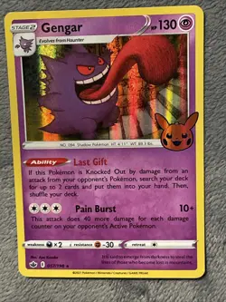 Gengar 057/198 Pokemon Card 2021 Trick Or Trade Rare Holo NM - Image 5