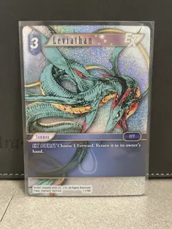 Final Fantasy TCG Opus I Leviathan EX 1-178R holo foil Trading Card Game NM - Image 1
