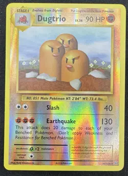 Dugtrio - 56/108 - Pokemon Evolutions XY Reverse Holo Rare Card - Image 1