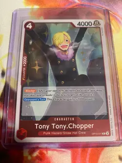 One Piece Tony Tony.Chopper OP10-011 Royal Blood Rare Foil Card - Image 1