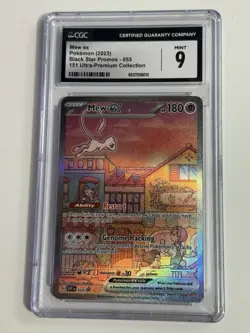 Mew ex 053 Sv: Scarlet & Violet Promo Cards Holo CGC 9 - Image 1