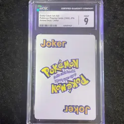 1999 Bicycle Pokemon Playing Card Joker Gotta Catch Em All! Rare! HTF Wild Card - Image 1