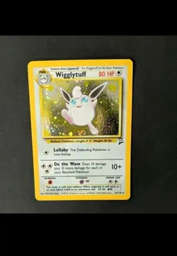 Pokemon Wigglytuff Holographic 19/130 Base Set 2 Card Excellent Condition - Image 1