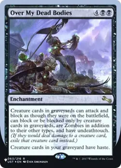 Over My Dead Bodies -Foil Medium Play MTG The List - Image 1