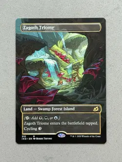 Zagoth Triome (Showcase) #313 MTG Ikoria Lair of Behemoths Regular Rare Land NM - Image 1