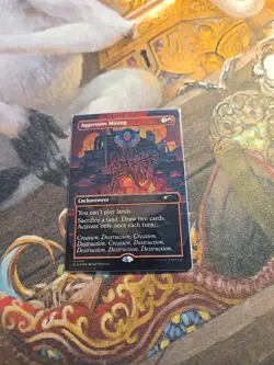 Aggressive Mining Galaxy Foil MTG Secret Lair - Pack Fresh - - Image 1