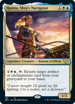 1 x Hanna, Ship's Navigator - Commander: Kamigawa: Neon Dynasty - NM-Mint - MTG - Image 1