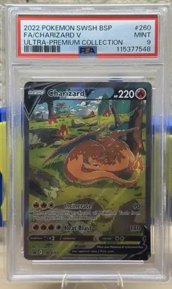 Charizard V SWSH260 PSA 9 2022 Black Star Promo Pokemon TCG - Image 1