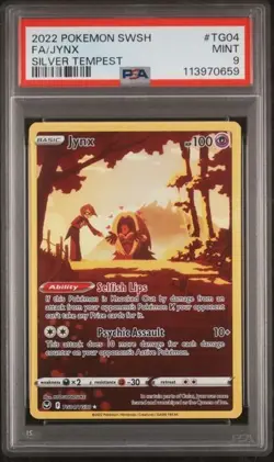 JYNX #TG04 PSA 9 • 2022 POKEMON SWORD & SHIELD SILVER TEMPEST FULL ART - Image 1