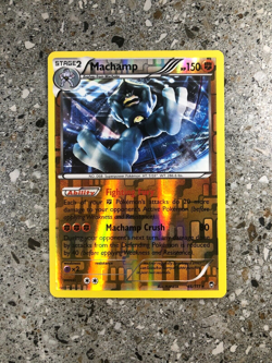 Pokemon TCG Cards Machamp 46/111 Furious Fists Reverse Holo Rare NM - Image 1