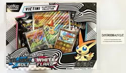 Pokemon Black Bolt & White Flare Victini Illustration Collection Factory Sealed - Image 1