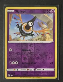 Pokemon TCG Sigilyph 075/195 Swsh12: Silver Tempest Reverse Holo - Image 1