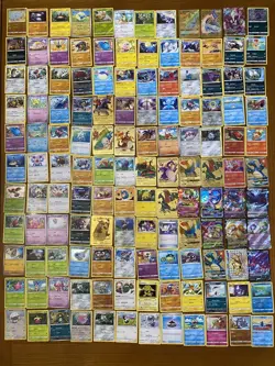 Huge Lot of 132 Pokemon Cards Some May Be Rare Inc Gold Charizards - Image 1