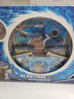 Pokemon Blastoise GX Premium Collection Box Sealed Pin Coin Promos 2019 New RARE 820650806261 - Image 3