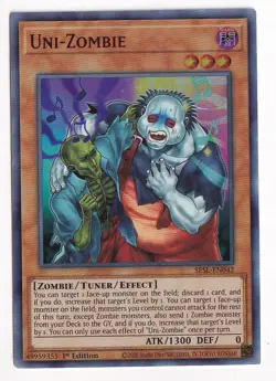Yugioh Uni-Zombie SESL-EN042 Super Rare 1st Ed NM - Image 1