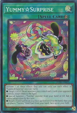 Yugioh Yummy Surprise Justice Hunters - Super Rare - Image 1