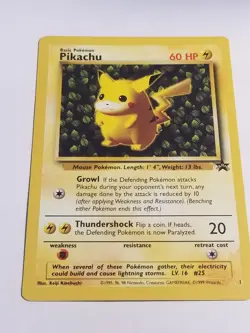 PIKACHU (Ivy) - 1999 - First Black Star Promo pokemon League Card #1 - WOTC  NM - Image 11
