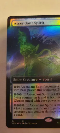 Magic The Gathering Ascendant Spirit FOIL RARE Set Kaldheim #341 MTG Blue Mana - Image 2