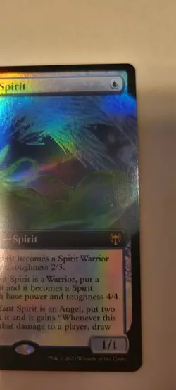 Magic The Gathering Ascendant Spirit FOIL RARE Set Kaldheim #341 MTG Blue Mana - Image 3
