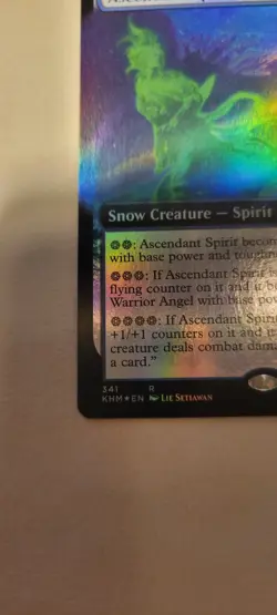 Magic The Gathering Ascendant Spirit FOIL RARE Set Kaldheim #341 MTG Blue Mana - Image 4