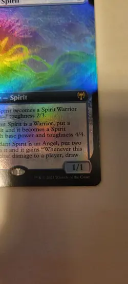 Magic The Gathering Ascendant Spirit FOIL RARE Set Kaldheim #341 MTG Blue Mana - Image 5
