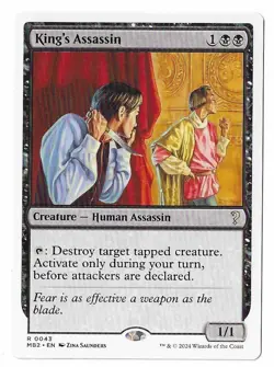 MTG King's Assassin White Border Mystery Booster 2 (MB2) Rare #0043 Unplayed - Image 1