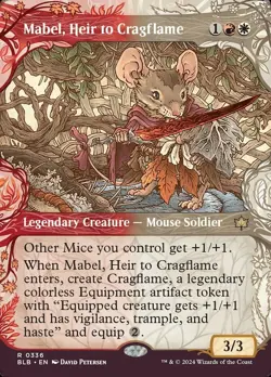 Mabel, Heir to Cragflame X1 SHOWCASE FOIL-NM/M- Bloomburrow - Image 1