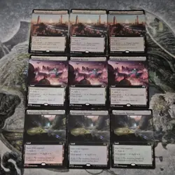 MTG Aetherdrift : Foil Rares Borderless Lands Only Lot • 9 - Image 1