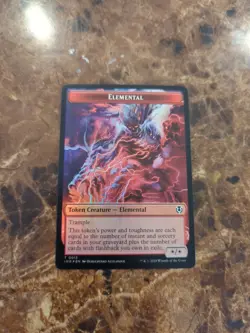 Elemental (0013) / Human (0014) *FOIL* Double-Sided Token Innistrad Remastered - Image 1