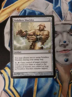 Vedalken Shackles MTG Fifth Dawn Rare Artifact Heavily Played x1 - Image 1