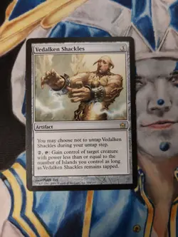 Vedalken Shackles MTG Fifth Dawn Rare Artifact Heavily Played x1 - Image 2