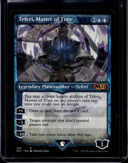 MTG - M21 - Teferi, Master of Time (Showcase) (290) Near Mint #290 - Image 1