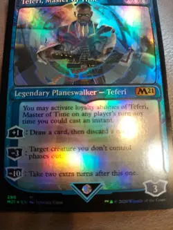 MTG - M21 - Teferi, Master of Time (Showcase) (290) Near Mint #290 - Image 1