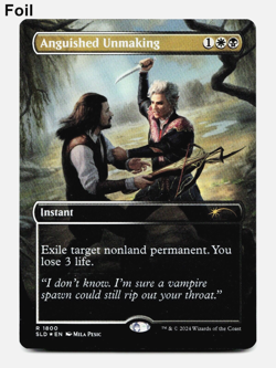 Anguised Unmaking (1800) -Rainbow Foil - [Secret Lair Drop Series] MTG NM/M ⚪💀 - Image 1