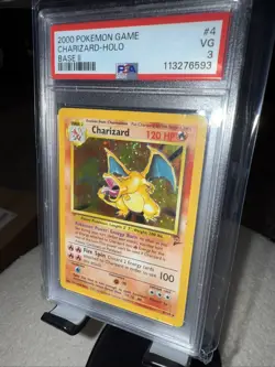 Pokemon TCG Base Set 2 Charizard 4/130 Holo Rare Card 2000 Rare - Image 2