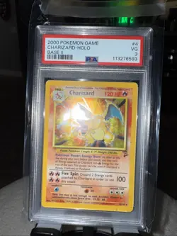 Pokemon TCG Base Set 2 Charizard 4/130 Holo Rare Card 2000 Rare - Image 4