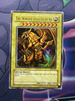 The Winged Dragon of Ra GBI-003 Ultra Rare Egyptian God Card HP - Image 1