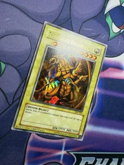 The Winged Dragon of Ra GBI-003 Ultra Rare Egyptian God Card HP - Image 2