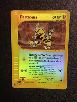 🌩Electabuzz Expedition Base Set Reverse Holo Card 76/165 Pack Fresh - Image 1