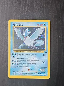 Pokemon TCG Articuno Fossil Holo Unlimited Rare Card 2/62 - Image 1