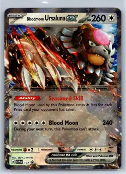 Bloodmoon Ursaluna ex - SVP 177 - Black Star Promo - Pokemon Card - NM/M - Image 1