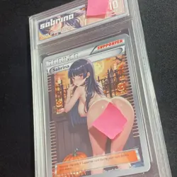 Sabrina Custom Graded Trading Card - Sexy Adult Anime Waifu Custom Made Trainer - Image 2