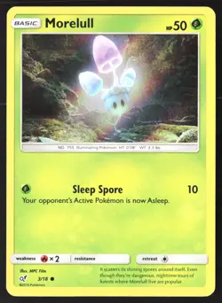 Morelull (Holo Common) 3/18 Detective Pikachu Pokemon Card - Image 1