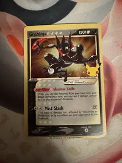 Greninja Star SWSH144 SWSH: Sword & Shield Promo Pokemon Card COSMOS SWIRL LP - Image 1