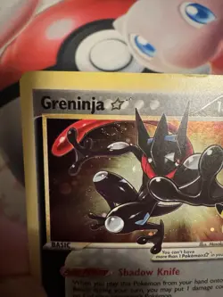 Greninja Star SWSH144 SWSH: Sword & Shield Promo Pokemon Card COSMOS SWIRL LP - Image 2