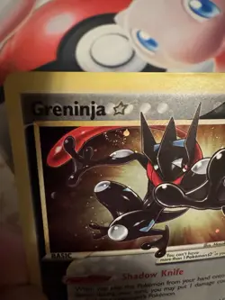 Greninja Star SWSH144 SWSH: Sword & Shield Promo Pokemon Card COSMOS SWIRL LP - Image 3