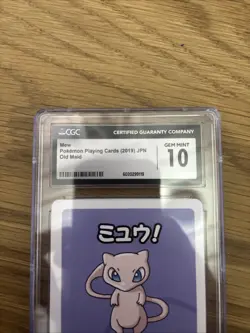 Mew CGC 10 GEM MINT - 2019 Japanese Old Maid Pokemon Card - Rare Collectible - Image 3